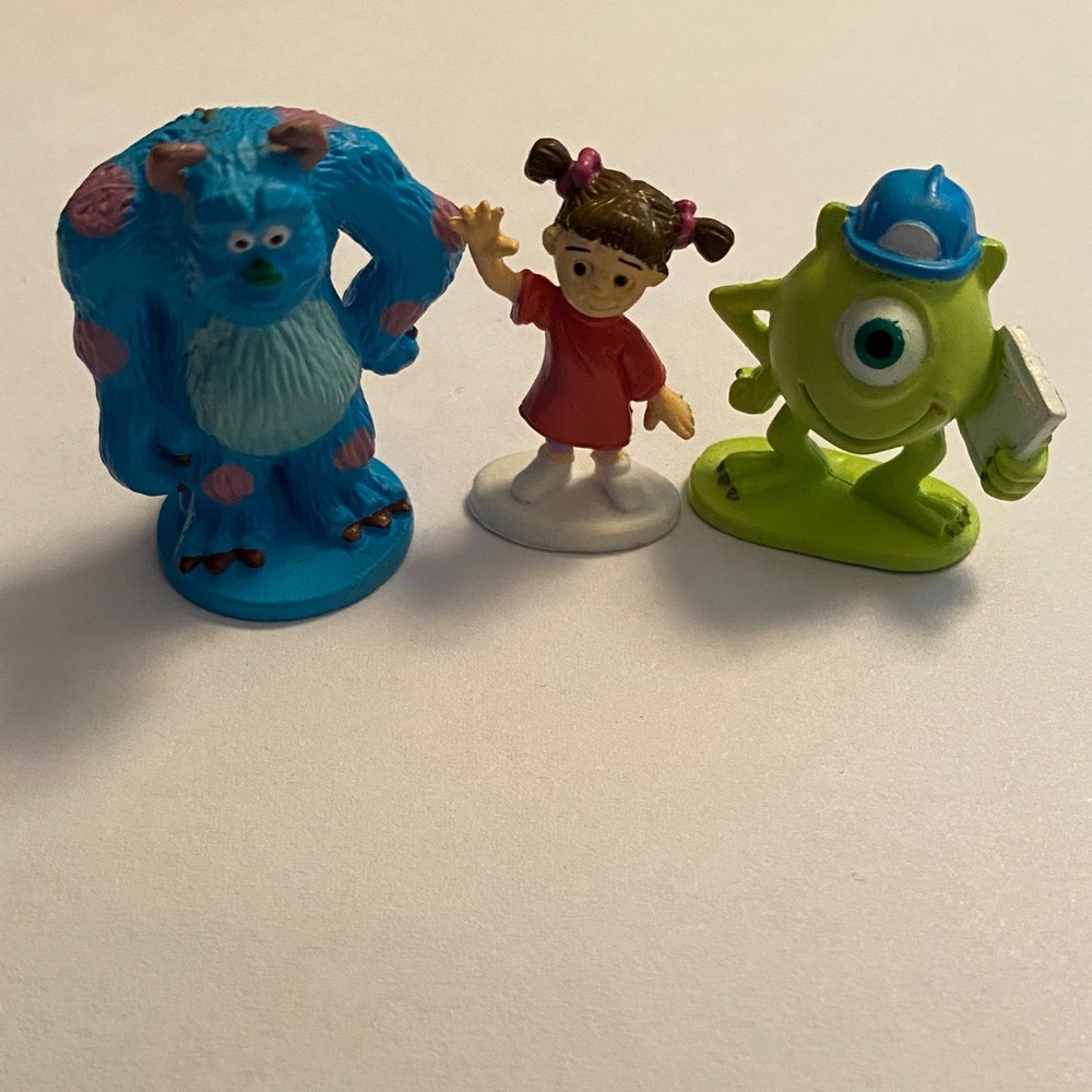 Disney Monsters Inc. Toy Figure Set of 3 Sully, Mike and Boo